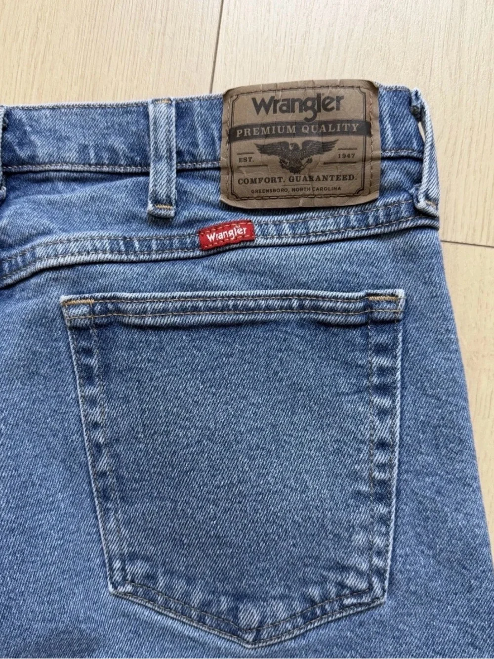 Wrangler Men's Straight-Leg Denim Jeans in Blue
